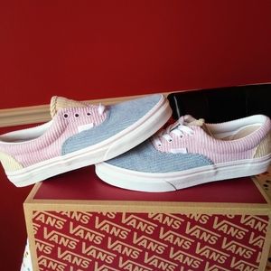 vans pink yellow blue